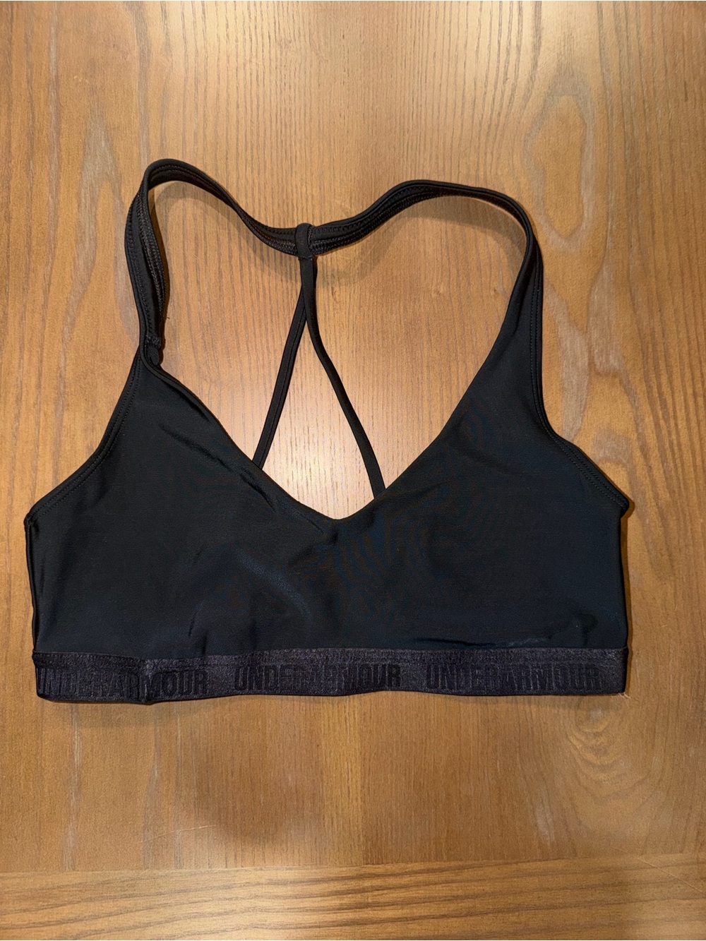Under Armour Black Strappy Low-Impact Sports Bra